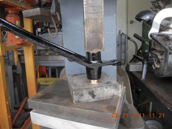 Lamborghini bushings being pressed